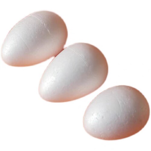 椭圆形泡沫球 鸡蛋形保丽利龙球绘画彩泥粘土配件幼教DIY手工材料 - 图3