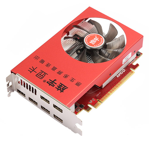 旌宇R7 360 6HDMI 4G 专业多屏显示卡 直出高清接口 6屏多屏显卡 - 图0