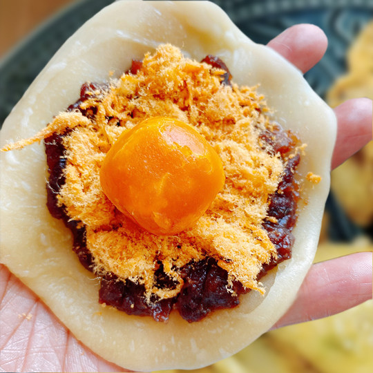 红心咸鸭流油蛋黄酥包粽子月饼专用咸蛋黄粒商用烘焙馅料20粒