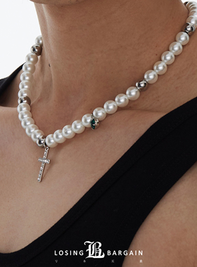 bargain2020ss设计款十字架珍珠