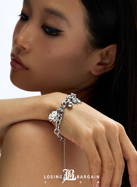 【Losing Bargain】原创四叶草钛钢项链简约叠戴百搭手链男女同款