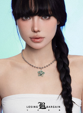 【Losing Bargain】海洋度假风星星贝壳圆珠项链小众设计百搭男女