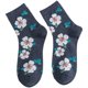 Middle-aged and elderly autumn and winter embroidered black mid-calf socks Middle-aged and elderly autumn and winter embroidered black mid-calf socks