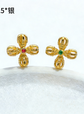 2026属马本命年手链 进口红琉璃925银喜乐金刚杵首饰本命年礼物