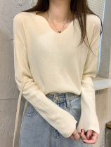 Pregnant Woman Sweater New Lady Autumn Winter V Collar Button Long Sleeve Bottom Shirt Jacket Loose Outside Hitch Pregnant Woman Stitch Cardiovert