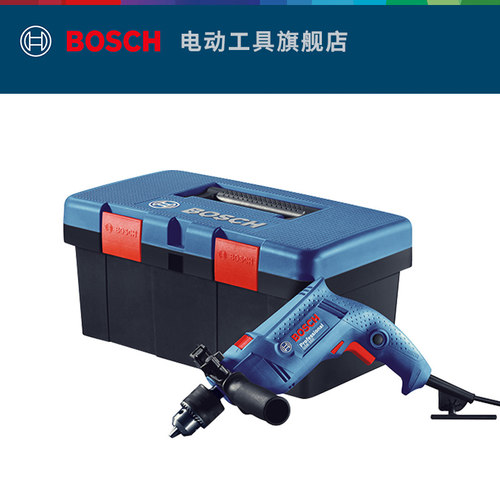 博世电钻手电冲击钻电动工具多功能螺丝刀手钻手电钻套装GSB600 - 图0