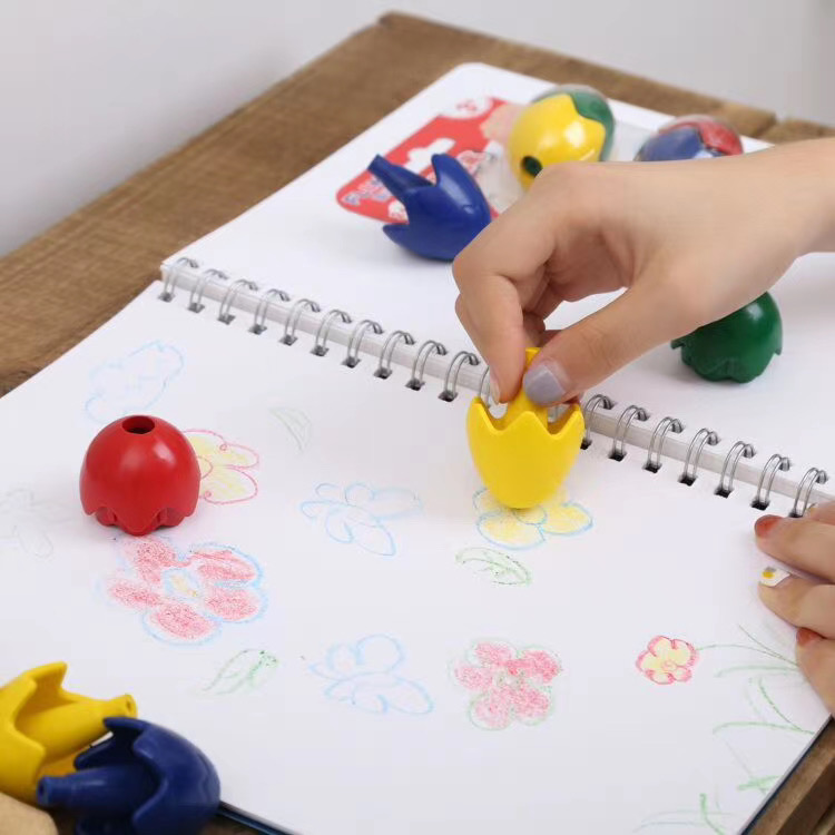 新奇有趣！儿童彩蛋形状绘画蜡笔玩具套装-图1