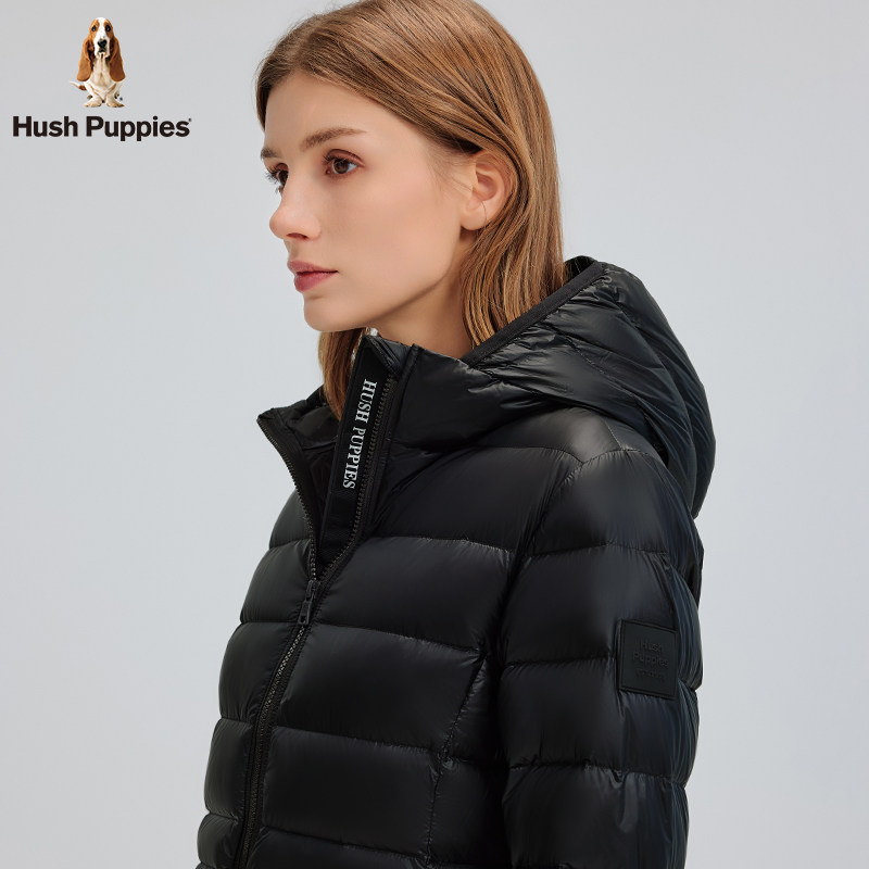 【超轻10D安心绒】暇步士秋冬轻薄排骨连帽羽绒服女保暖休闲外套