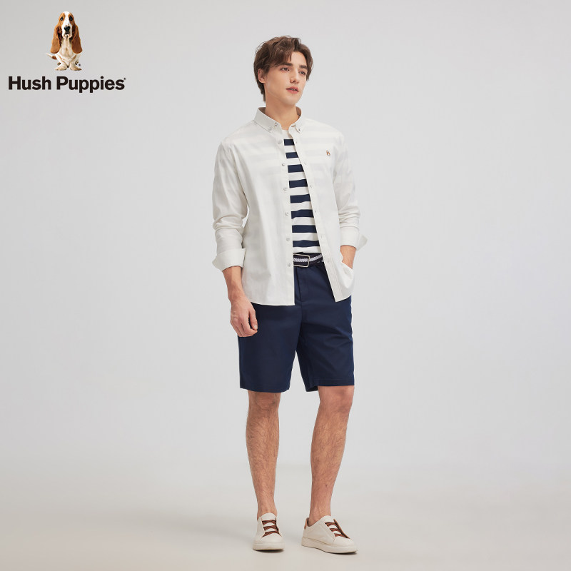 【弹力莱卡】暇步士男装2025秋季新款高级正肩通勤休闲长袖衬衫男,淘宝优惠券,粉丝福利购,淘宝优惠卷