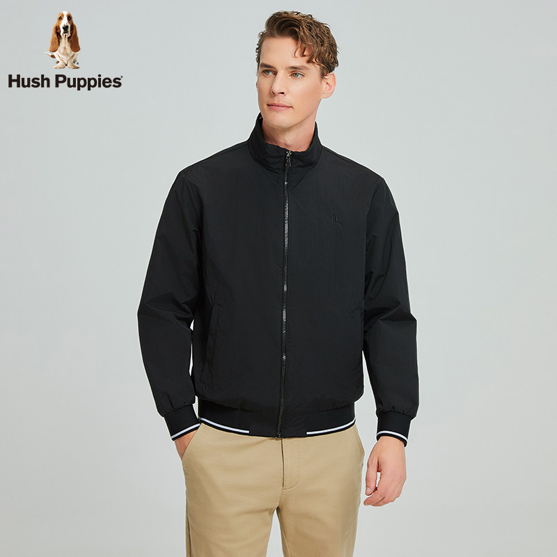 【挺括有型】暇步士男士梭织长袖夹克衫秋季耐穿宽松休闲立领外套,淘宝优惠券,粉丝福利购,淘宝优惠卷