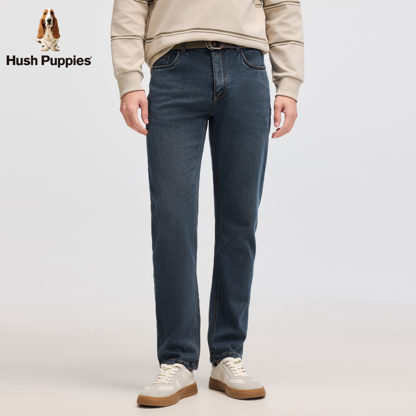 【耐穿有型】暇步士男装2025秋季新款经典复古水洗休闲直筒牛仔裤,淘宝优惠券,粉丝福利购,淘宝优惠卷