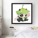 Lotus Leaf Panda Cross Stitch 2020 Новая линейная вышивка гостиная слегка спальня милые мультфильмы вышитые мелкие детали ручной работы
