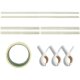 Cross stitch pipe roll embroidery cloth artifact tool auxiliary