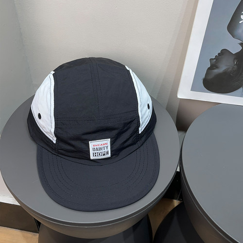 户外复古拼色速干平檐棒球帽女夏遮阳防晒透气登山防水鸭舌帽子男 - 图2