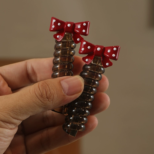 Детский красный телефон, хвостик, резинка для волос с бабочкой, заколка для волос, новая коллекция