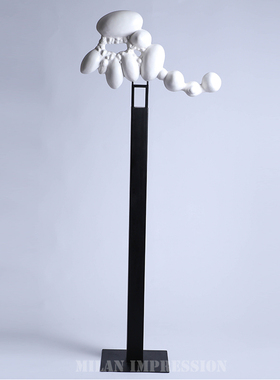 后现代个性艺术品创意抽象雕塑服装店店铺橱窗装饰落地大号摆件i.