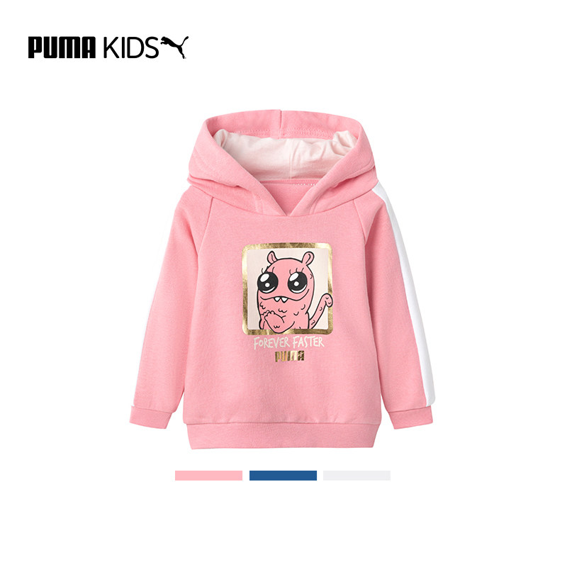 puma官方正品儿童连帽运动衫卫衣 puma童装卫衣/绒衫