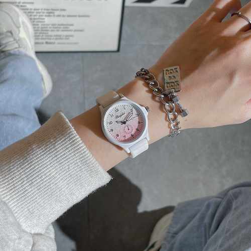 上课看时间学生考试手表女孩ins风高颜值初高中生森系小清新显白 - 图2