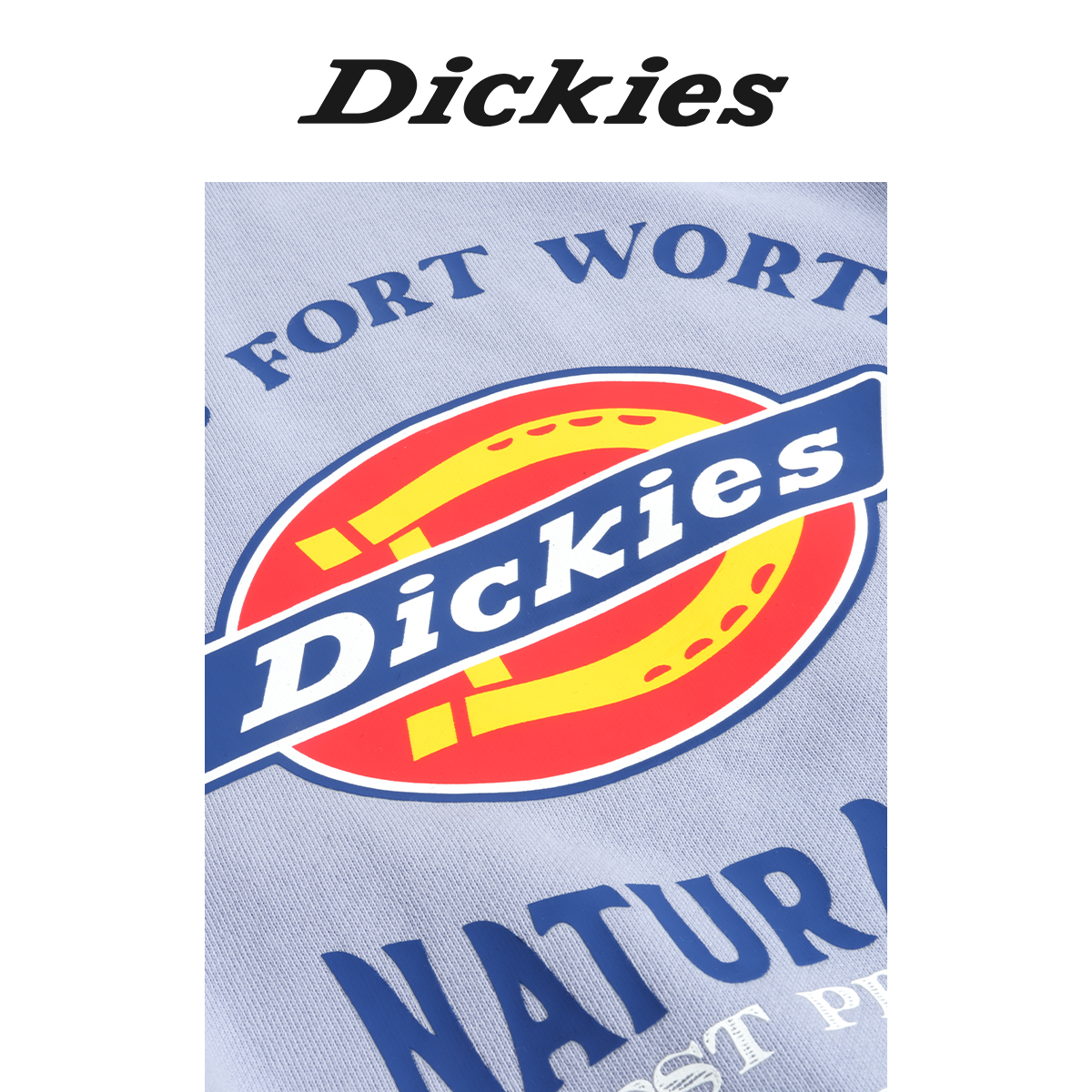 Dickies童装男童女童卫衣24彩色印花插肩袖圆领卫衣儿童卫衣合身-图2