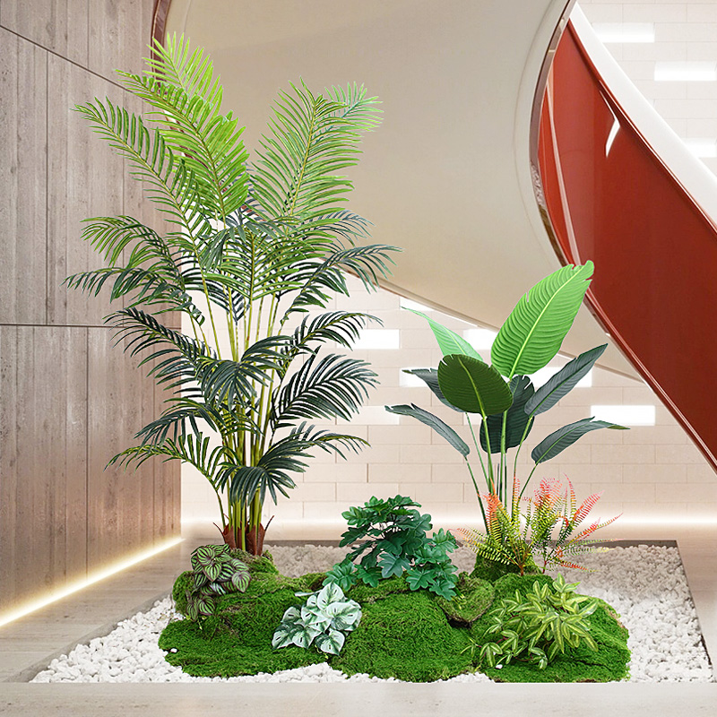 仿真植物造景室内景观布置阳台造景仿生绿植楼梯下造景橱窗装饰 - 图3