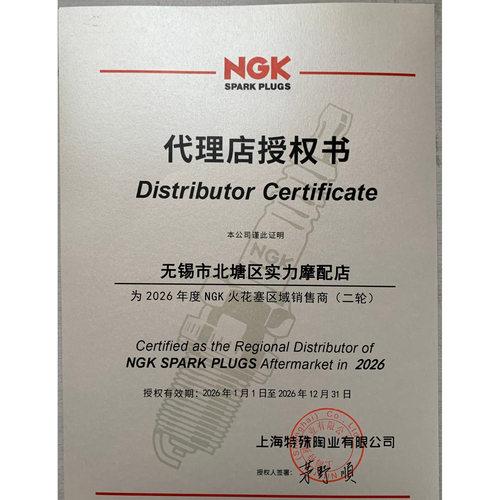 NGK摩托车铱金火花塞 CR6/7HIX CR7/8/9EIX 250 黄龙600 CB400 - 图2