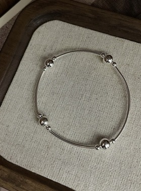 S925银ins风夏日多巴胺天然东陵玉草莓晶紫水晶银珠银管手链套装