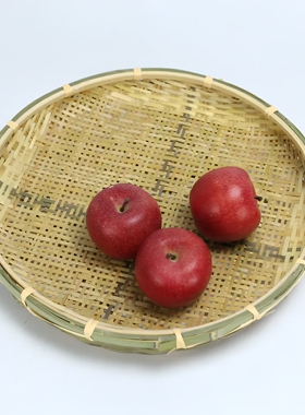 有孔竹筛子手工竹编簸箕米筛