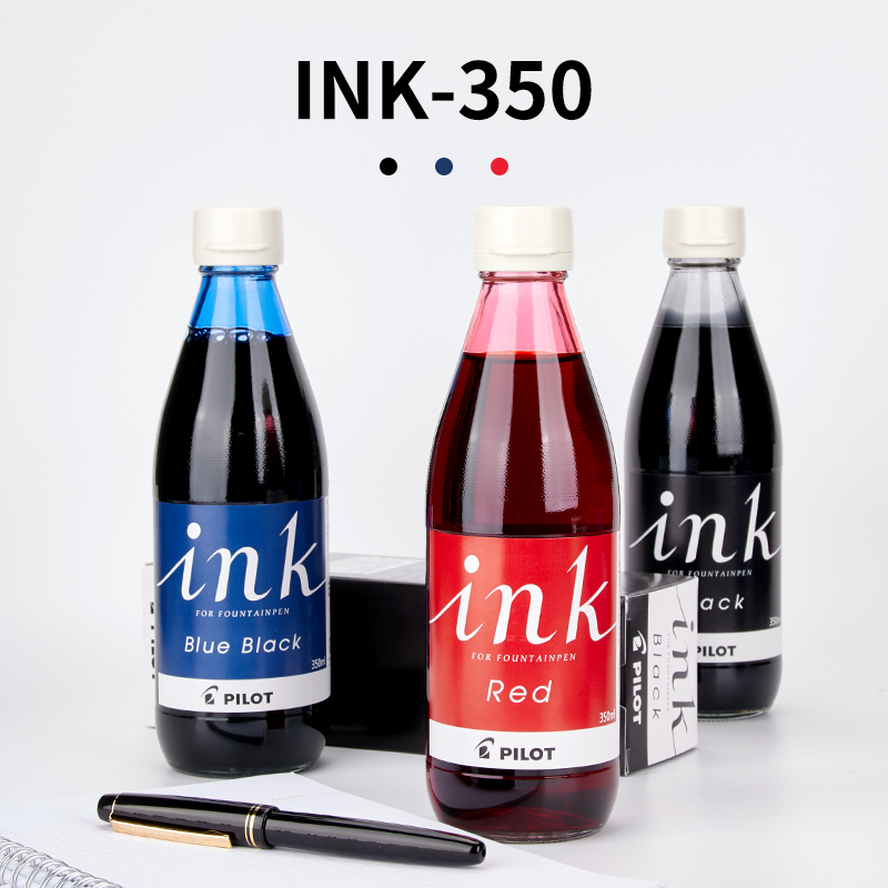 日本进口/PILOT百乐 INK-30非碳素墨水不堵笔黑红蓝色蓝黑墨水钢笔用不堵墨 30ml钢笔水-图3