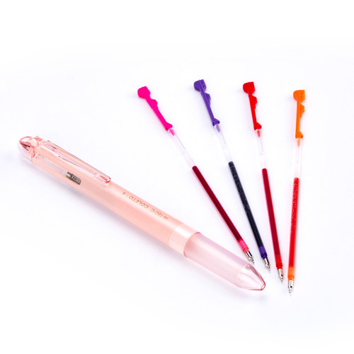 日本百乐PILOT 咔啦头笔芯COLETO多功能模块中性笔芯 LHKRF10C 按动0.3/0.4/0.5黑蓝红彩色替芯 - 图1