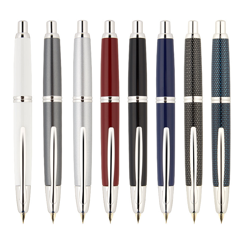 日本pilot百乐Capless按动式钢笔礼盒限定18K金尖商务FC-1500R黑武士练字签字笔男士女士高端 - 图0