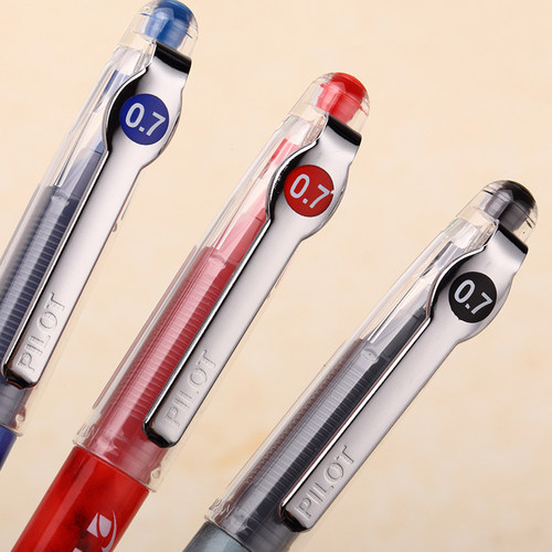 日本PILOT/百乐BL-P70中性笔针管水笔P700学生用0.7MM红蓝黑色考试签字用水笔顺滑大容量 - 图2