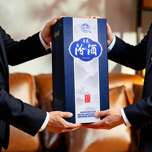 山西杏花村汾酒青花20 53度500ml*2瓶盒装汾二十清香白酒送礼 - 图2