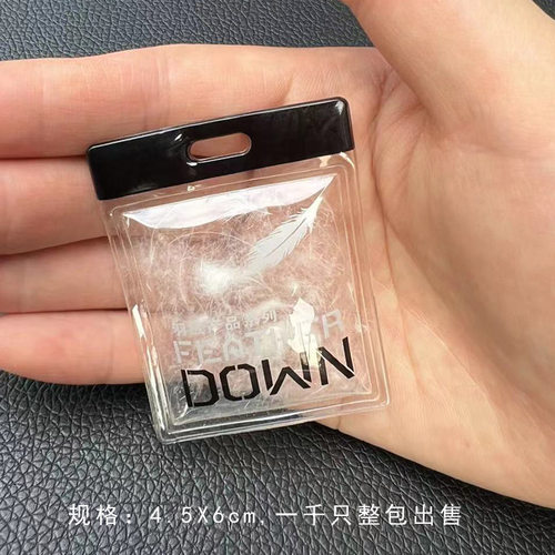 现货羽绒球充气标羽绒标羽绒服吊牌PVC气泡标鹅绒球加印logo定做 - 图0