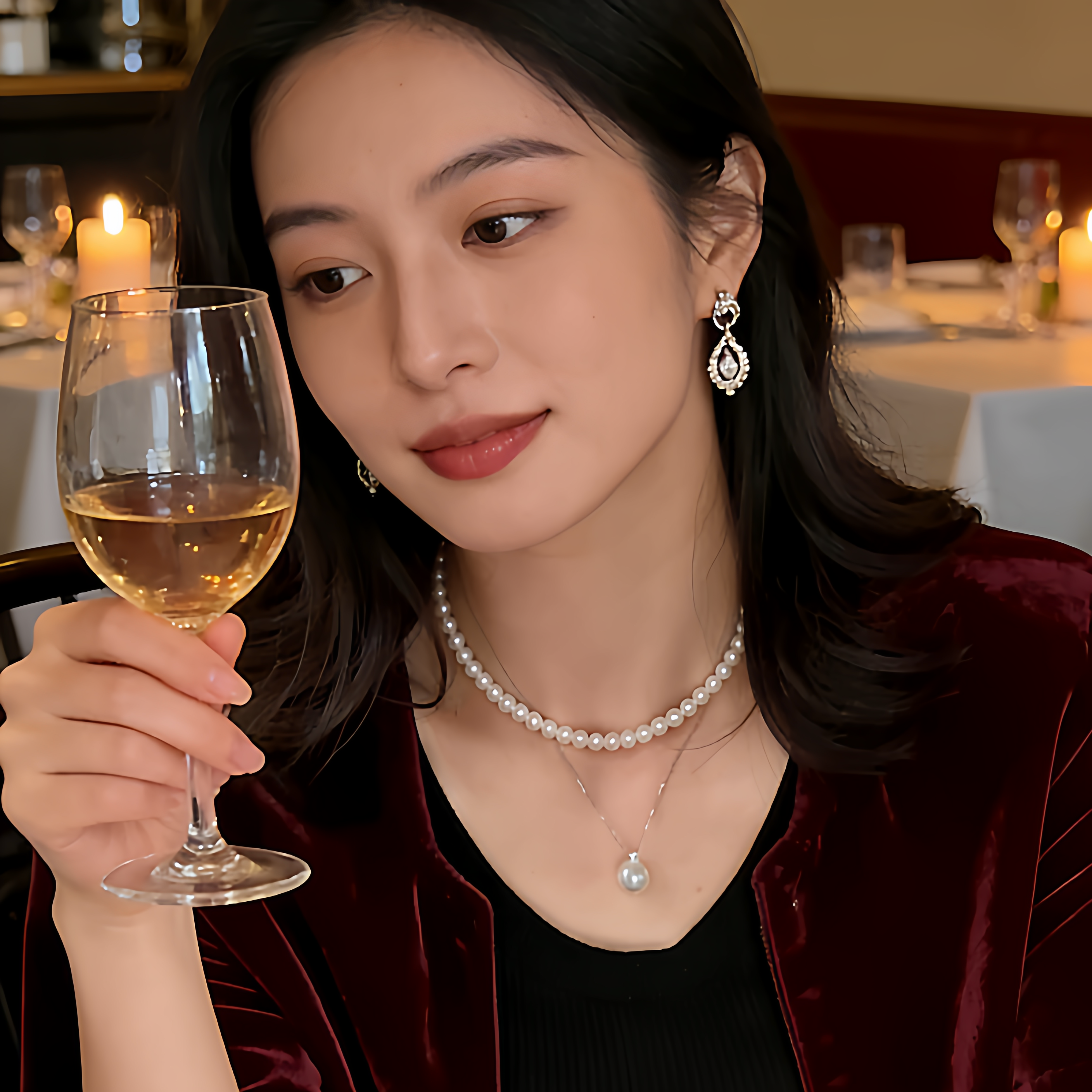 高品质rose天女珍珠项链极光akoya海水珍珠项链真科研珍珠项链,淘宝优惠券,粉丝福利购,淘宝优惠卷