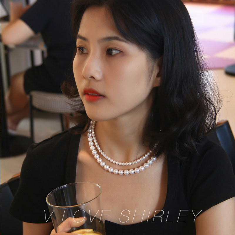 『国货之光』极光淡水珍珠项链国产珍珠大颗粒淡水颈链吉尔德大证,淘宝优惠券,粉丝福利购,淘宝优惠卷