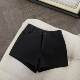 Plus size fat mm white suit shorts for women 2026 new high waist versatile slim fashion niche black hot pants