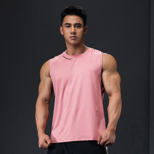撸铁狼健身服私人教练背心男无袖坎肩修身运动速干衣吸汗肌肉训练 - 图1
