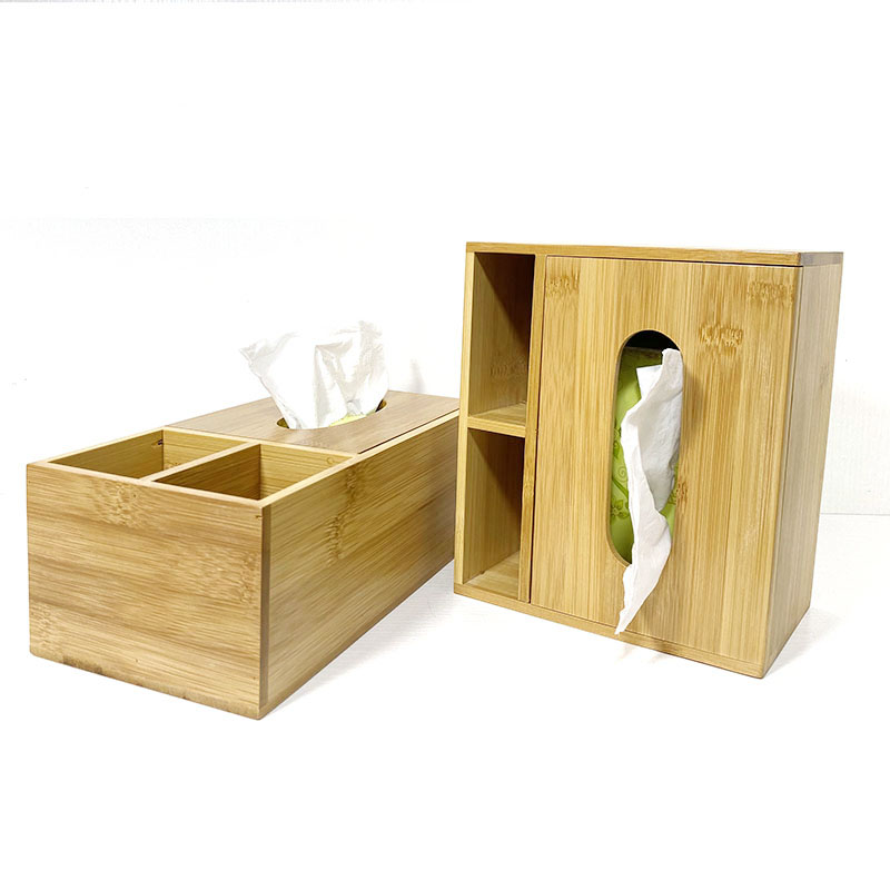 家用多功能楠竹纸巾盒创意餐厅桌面抽纸盒茶几遥控器收纳盒定制