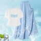 ຜ້າໄຫມ ice culottes ຂອງເດັກຍິງເຫມາະສົມກັບ summer ແບບບາງໆ
