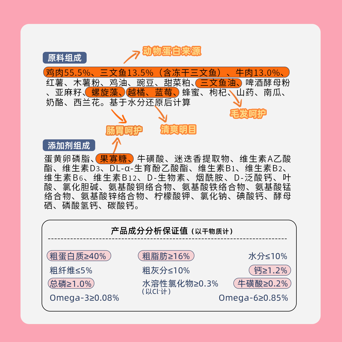 醇粹FD猫粮全价成猫幼猫旗舰店官方三文鱼冻干十大品牌纯粹CFD3 - 图2