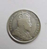 China Hong Kong 1903 5 fairy Silver coin Edward VII statue