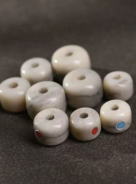 藏式牦牛骨镶嵌多宝星月百香手链