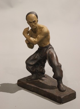 石湾公仔陶瓷摆件少林功夫