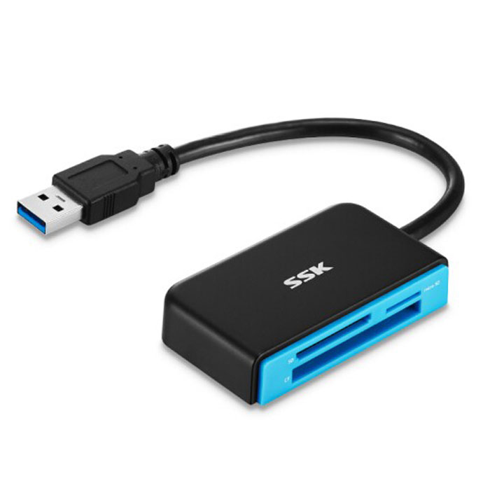 ssk/飚王usb3.0读卡器多合一万能通用相机存储SD卡TF卡CF卡高速款-图3