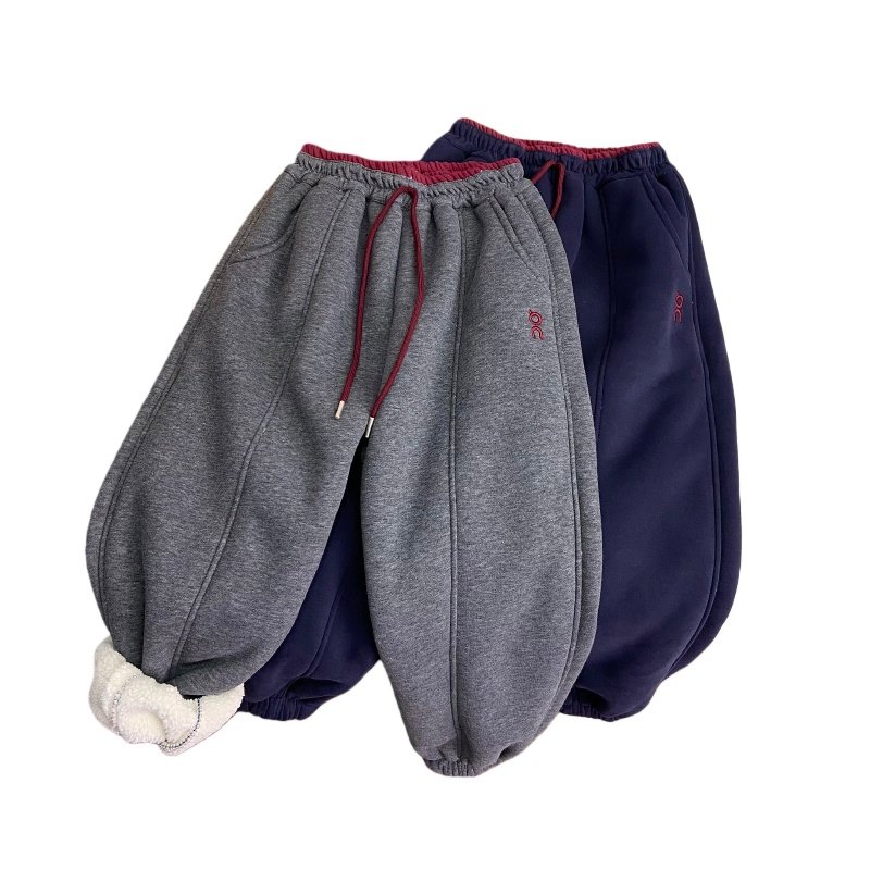 海洋家特价童装男女童潮休闲裤中大童羊羔毛加厚卫裤儿童冬款长裤,淘宝优惠券,粉丝福利购,淘宝优惠卷