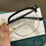 Ретро полу -рамовые очки мужские лорды Swen Lords Красивые очки рамки женские анти -леговые легкие анти -радиационные анти -радиационные стойки