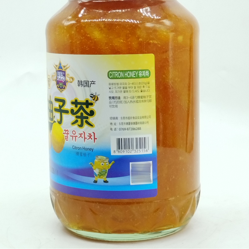 包邮 科轮柚子茶1kg 蜂蜜柚子茶泡水喝冲泡饮品韩式水果花茶果酱 - 图1