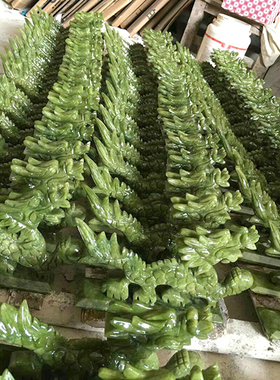 天然玉石招财风水书房青龙装饰品