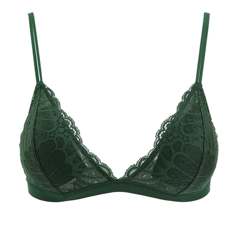 法式无钢圈超薄款细带小胸平胸胸罩 魅尚蕾丝控文胸