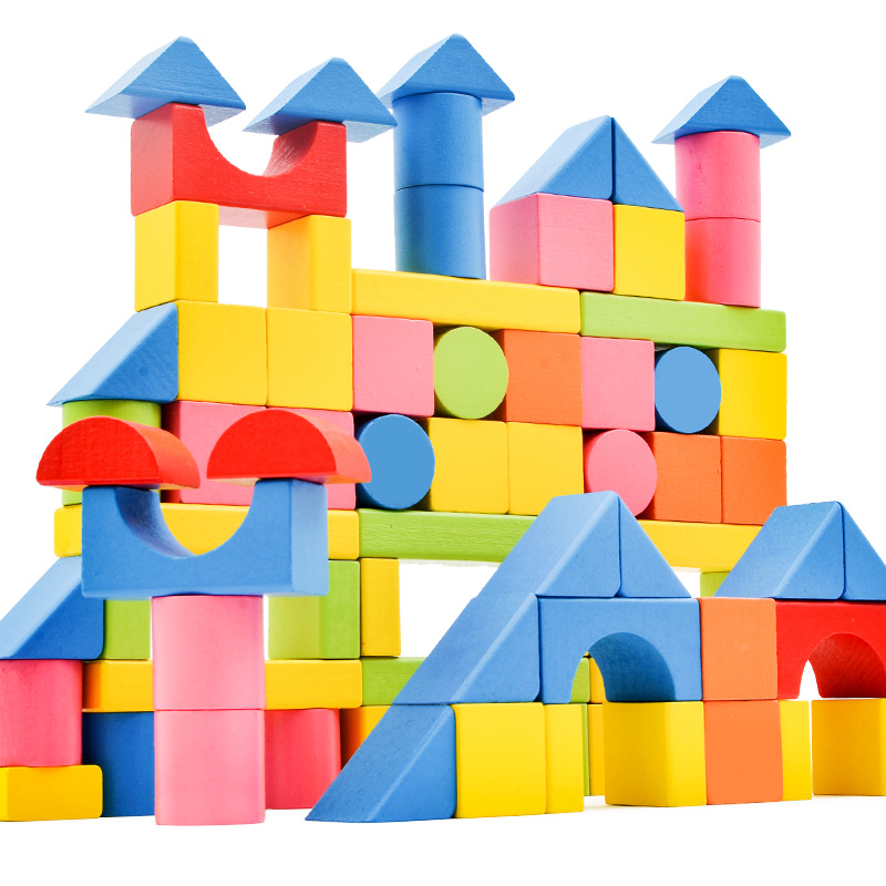 木制儿童积木拼装玩具益智力开发1-3-6周2岁实木质宝宝木头幼儿园,淘宝优惠券,粉丝福利购,淘宝优惠卷